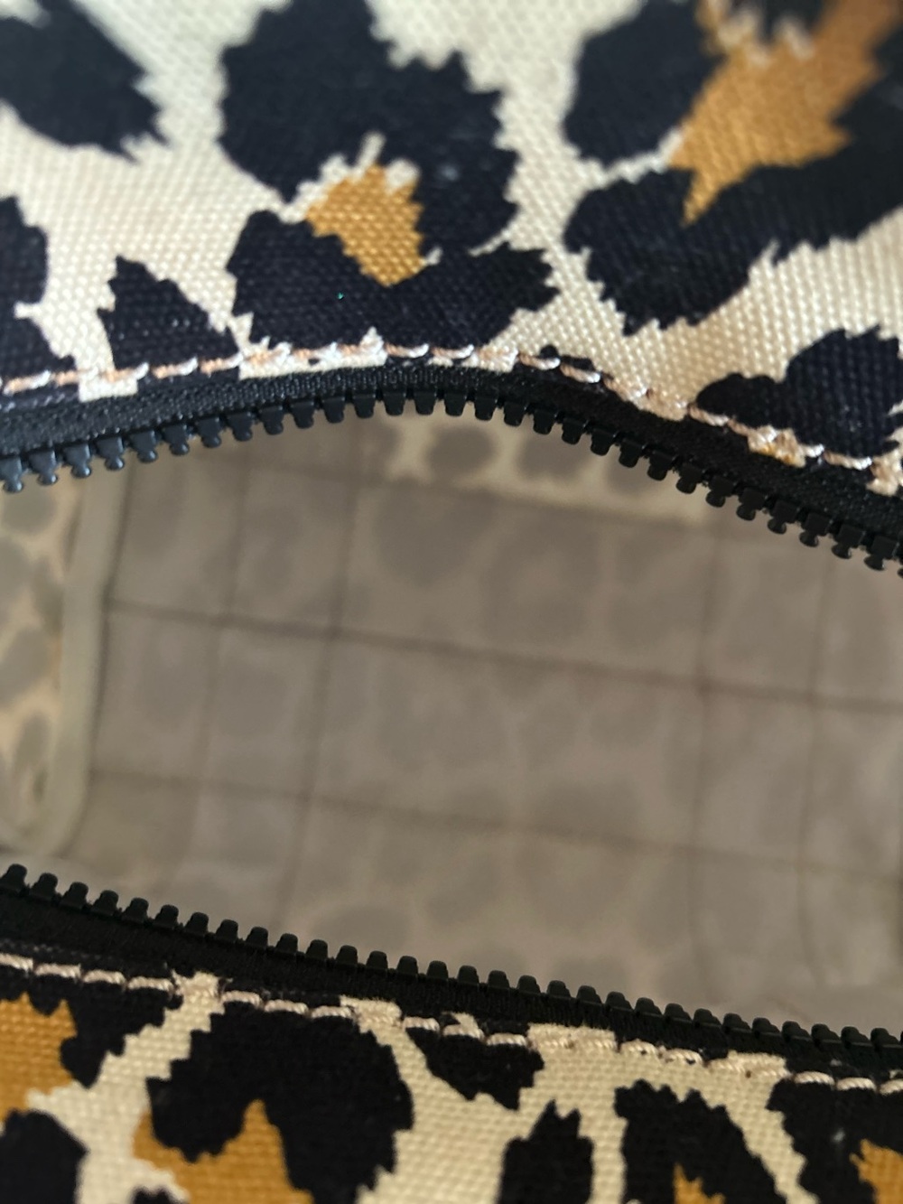 Marc Jacobs Mini The Tote Leopard Print Canvas - Black, Tan, Cream - Picture 5 of 5
